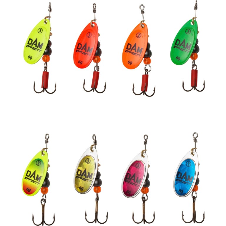 Dam Efzett Fluo Spinner 4 10 g Sinking Green - Körforgó Villantó