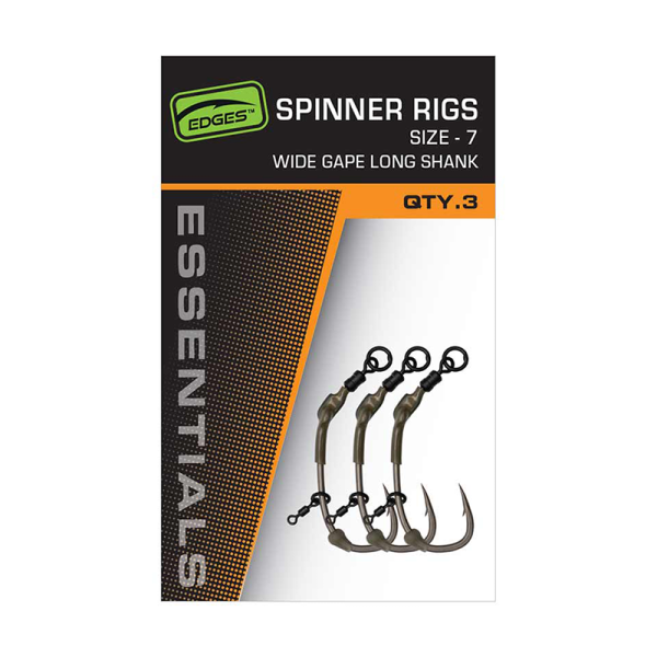 Fox Spinner Rigs Wide Gape Long Shank 6 - Ponytozó szerelék