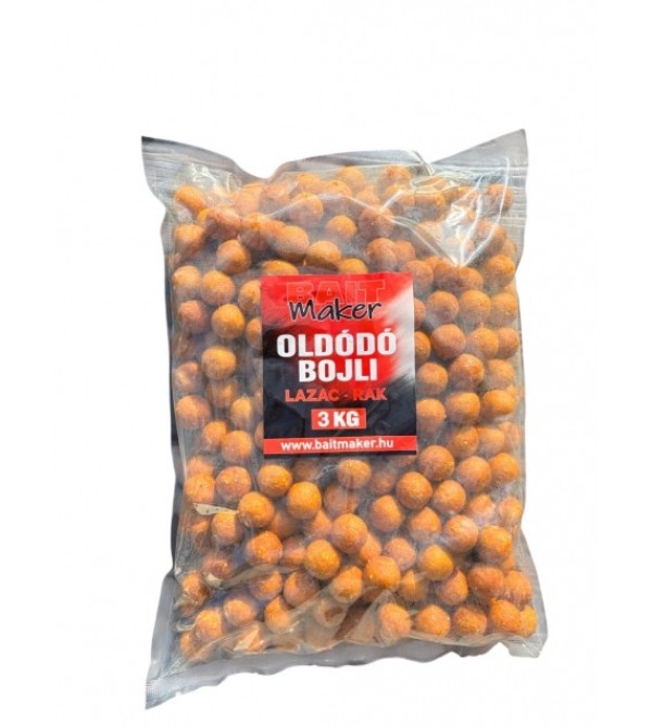 Bait Maker Oldódó bojli 24 mm Lazac & Rák 3 kg