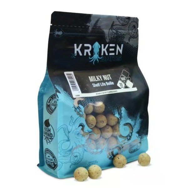 The Kraken Baits Milky Nut Shelf Life Bojli 24 mm 900 g