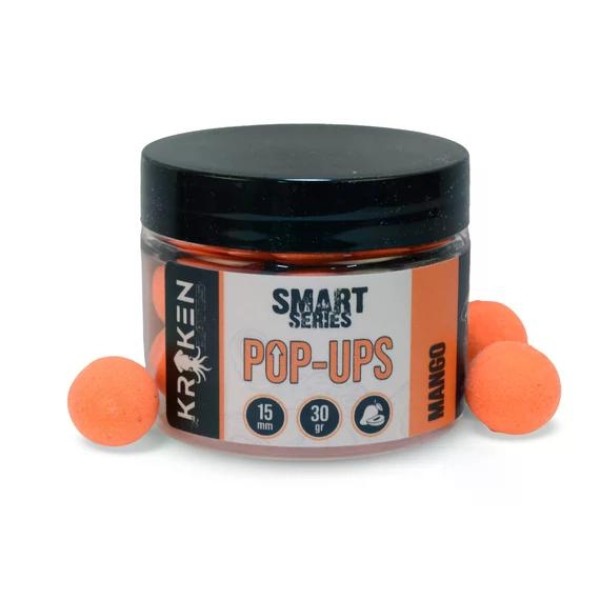 The Kraken Baits Smart Series Crazy Mango Fluo Orange Pop Ups 15 mm