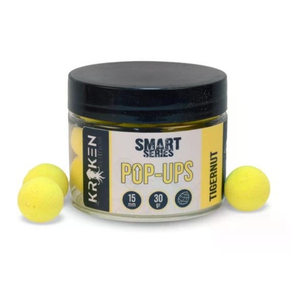 The Kraken Baits Smart Series Tigernut Fluo Yellow Pop Ups 15 mm