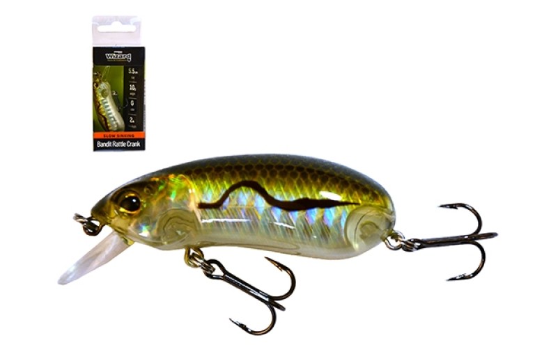 Wizard Bandit Rattle Crank Slow-Sinking Wobbler 5,5 cm 10 g SG