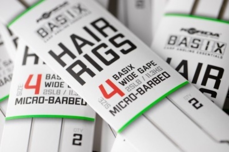 Korda Basix Hair Rigs Wide Gape 8 18 lb - Előkötött előke