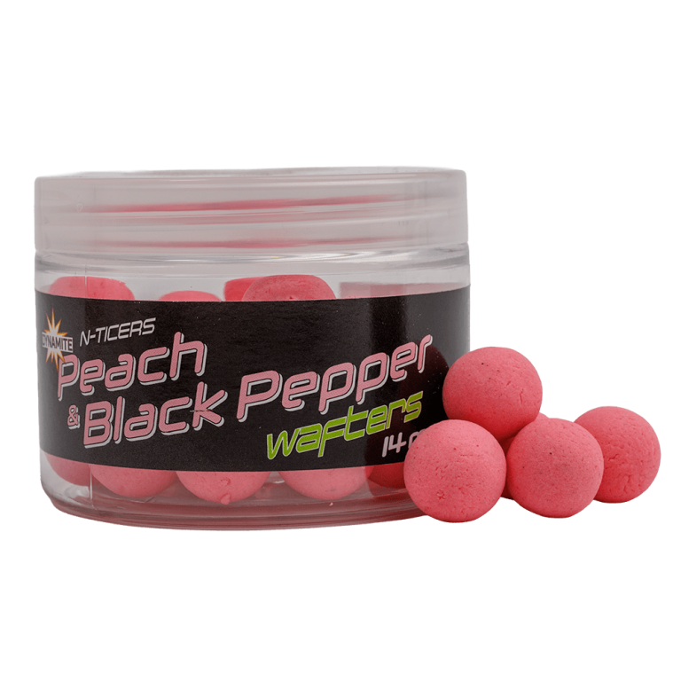 Dynamite Baits N-Ticers Peach & Black Pepper Wafters 14 mm