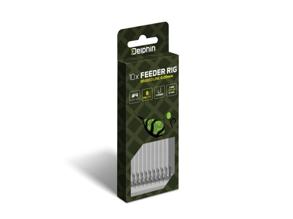 Delphin Braided Sting Feeder Rig 12 cm/0,20 mm 4 - Előkötött előke