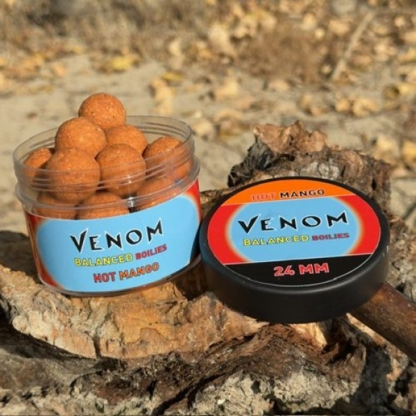 Feedermania Venom Balanced Boilies Hot Mango 24 mm