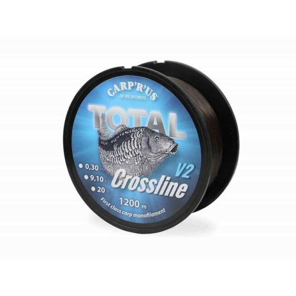 CarpRUs Total Crossline V2 zsinór barna 0,30 mm 1200 m - Monofil főzsinór