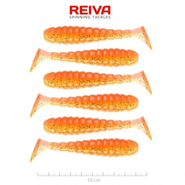 Reiva Stream Shad Shiny Orange 10 cm