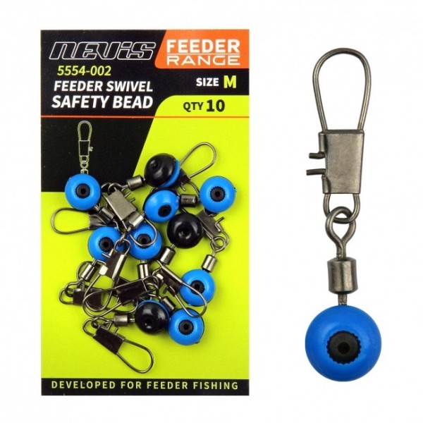 Nevis Feeder Swivel Safety Bead  M - Csúszó karabiner