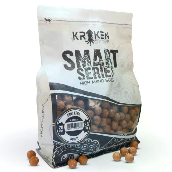 The Kraken Baits Smart Series Chili Krill Boilie 2,5 kg 24 mm