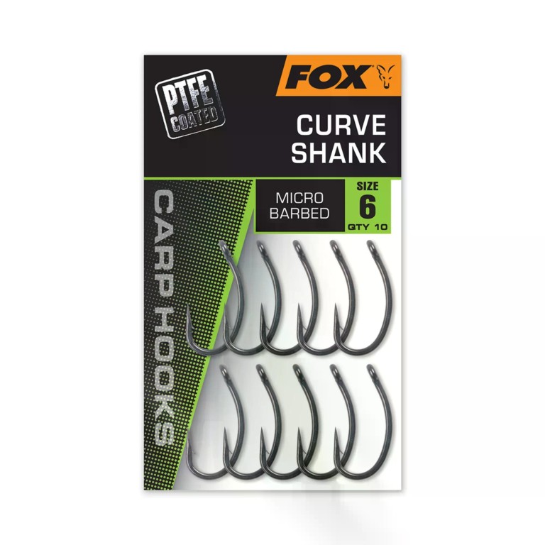 Fox Curve Shank Micro Barbed Size 6 - Horog