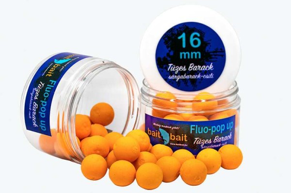 Bait Bait Tüzes Barack Fluo Pop Up 16 mm