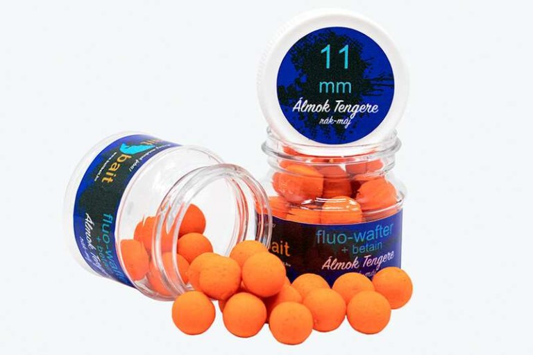Bait Bait Álmok Tengere Fluo Wafters mini bojli+betain 11 mm