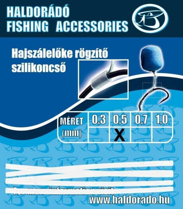 Haldorádó Hajszálelőke rögzítő szilikoncső 0,5 mm