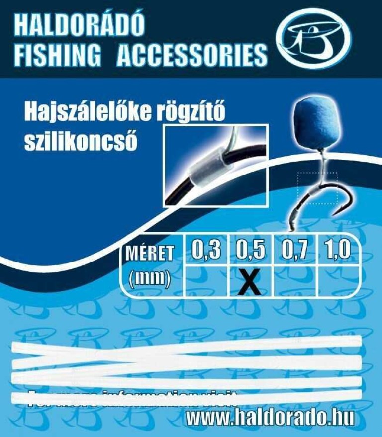 Haldorádó Hajszálelőke rögzítő szilikoncső 0,5 mm
