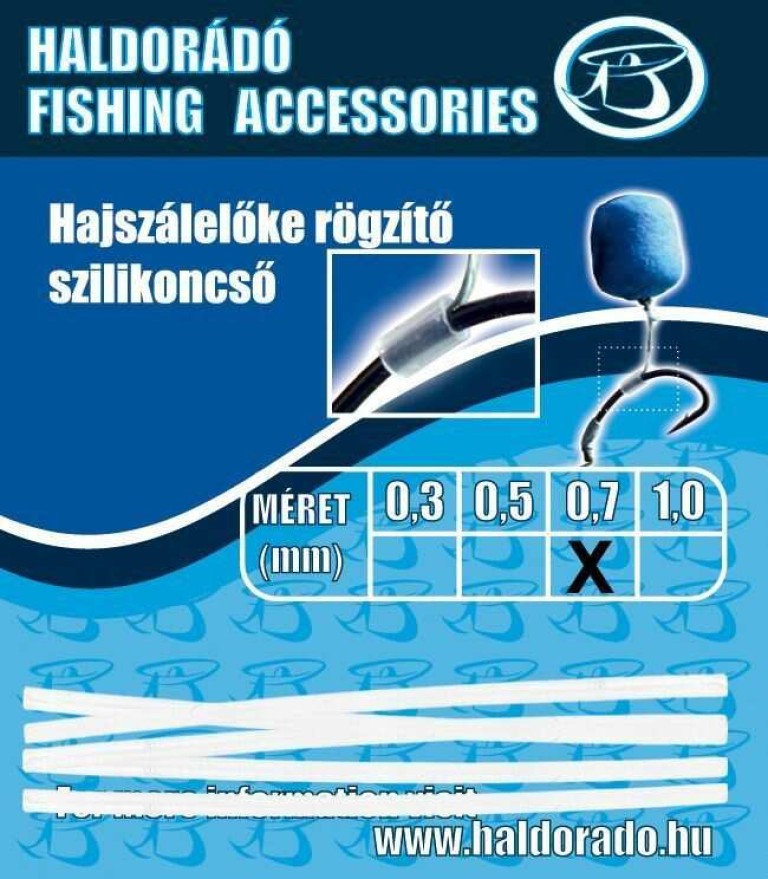 Haldorádó Hajszálelőke rögzítő szilikoncső 0,7 mm