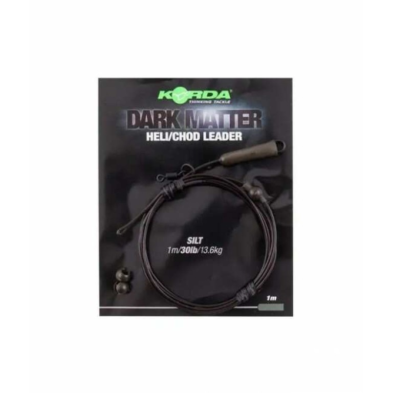 Korda Dark Matter Leader Heli Silt 40 lb - Előkötött előtét zsinór