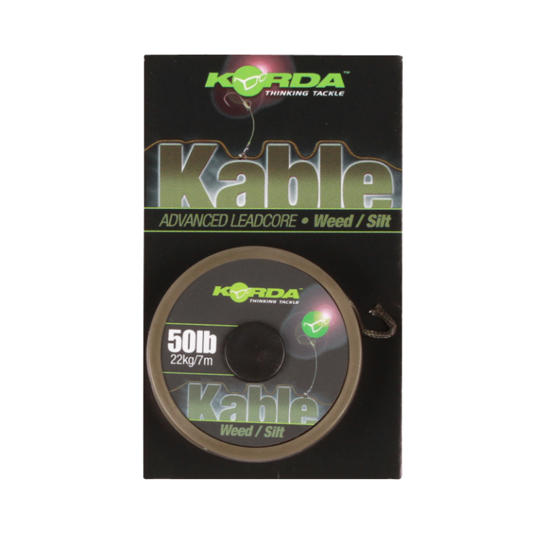 Korda Kable Leadcore Weed / Silt 25 m - Ólombetétes zsinór