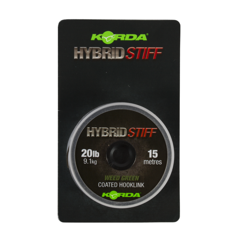 Korda Hybrid Stiff Weed Green 20 lb 15 m - Előkezsinór