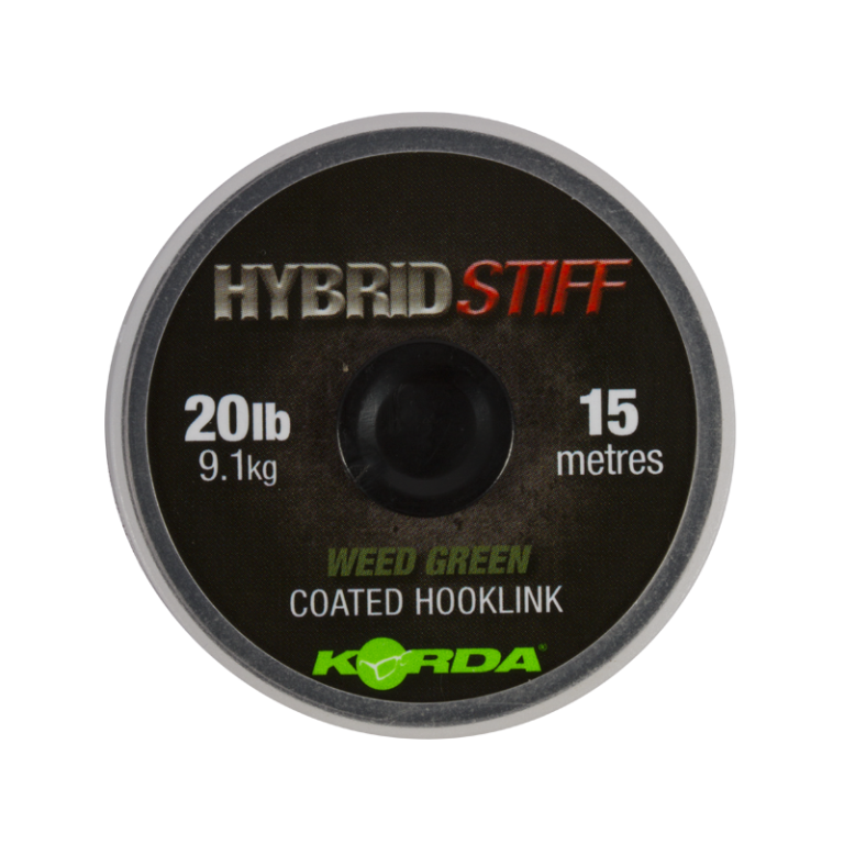 Korda Hybrid Stiff Weed Green 20 lb 15 m - Előkezsinór