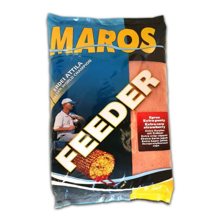 Maros Feeder Etetőanyag Epres Extra ponty 1 kg