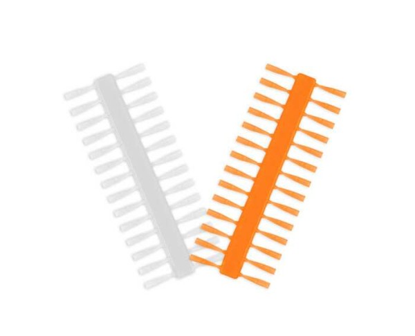 Delphin Q-STOP stopper átlátszó+narancsszínű 7 mm