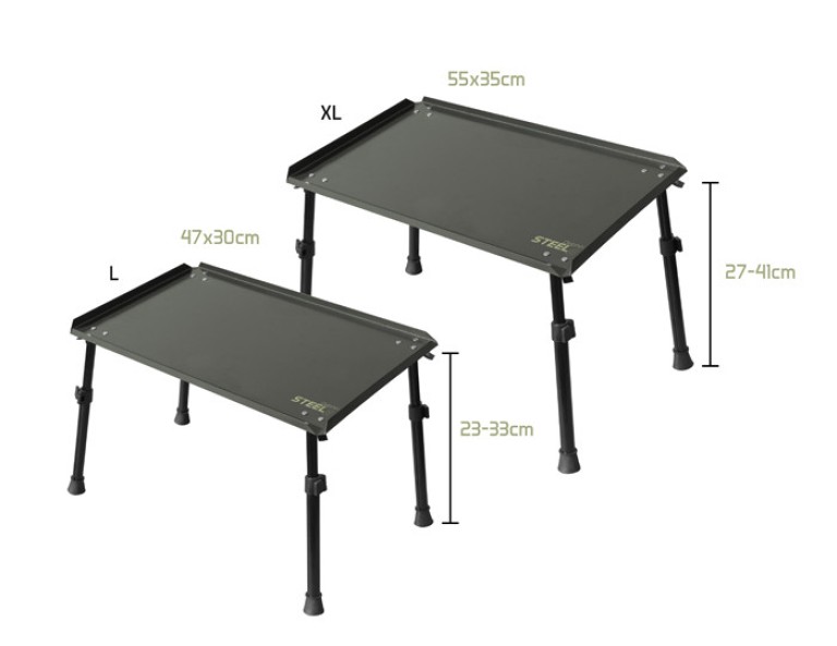 Delphin STEELS sátorasztal XL 55x35 cm