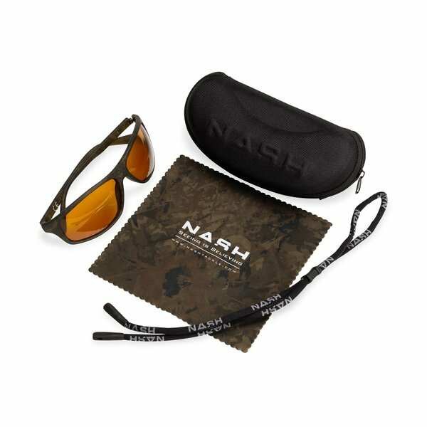 Nash Camo Wraps Yellow Lenses - Napszemüveg polarizált sárga lencsével