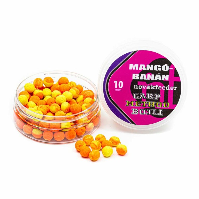 Novák Feeder Carp Method Bojli 10 mm Mangó-Banán