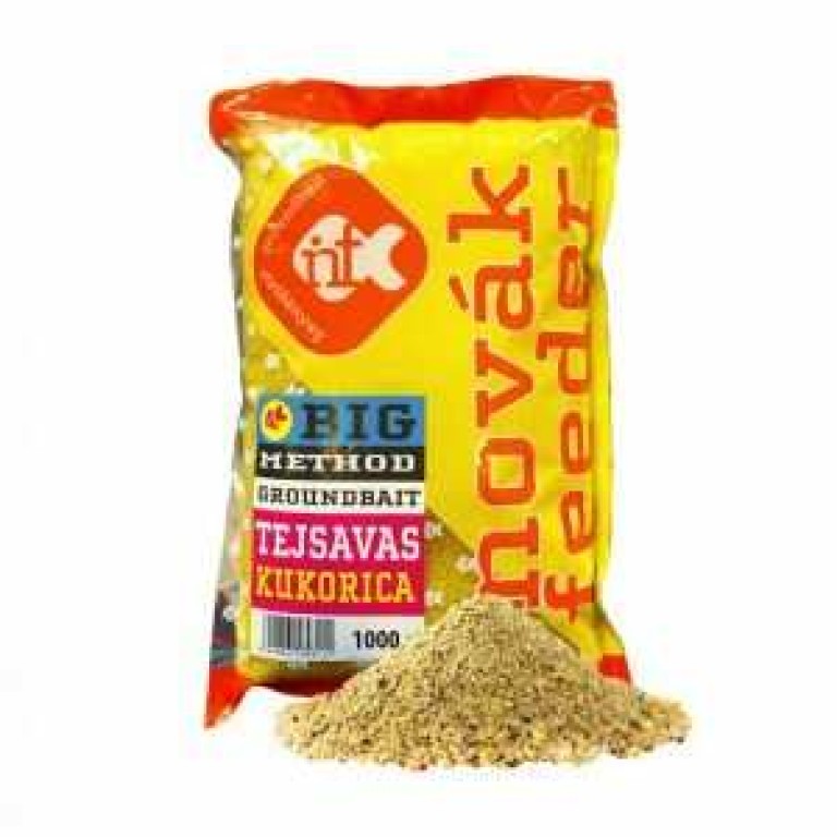 Novák Feeder Big Method Groundbait Tejsavas Kukorica 1 kg