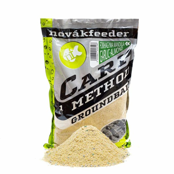 Novák Feeder Carp Method Groundbait Fokhagyma-Mandula 1 kg