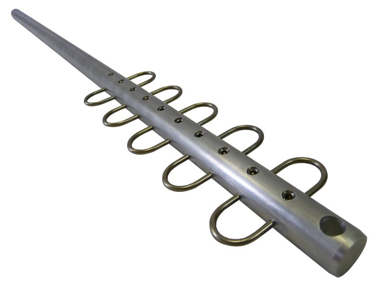 ICC ALU haltartó rúd (leüthető verzió) 100 cm 4 db akasztóval