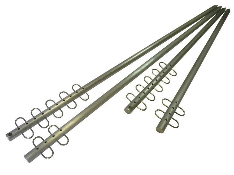 ICC ALU haltartó rúd (leüthető verzió) 100 cm 4 db akasztóval