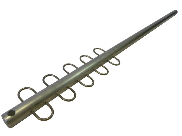 ICC ALU haltartó rúd (leüthető verzió) 100 cm 10 db akasztóval