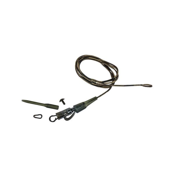 Prologic Safetly Clip QC Link Hollow Leader Előkötött Leadcore 80 cm/45 lb