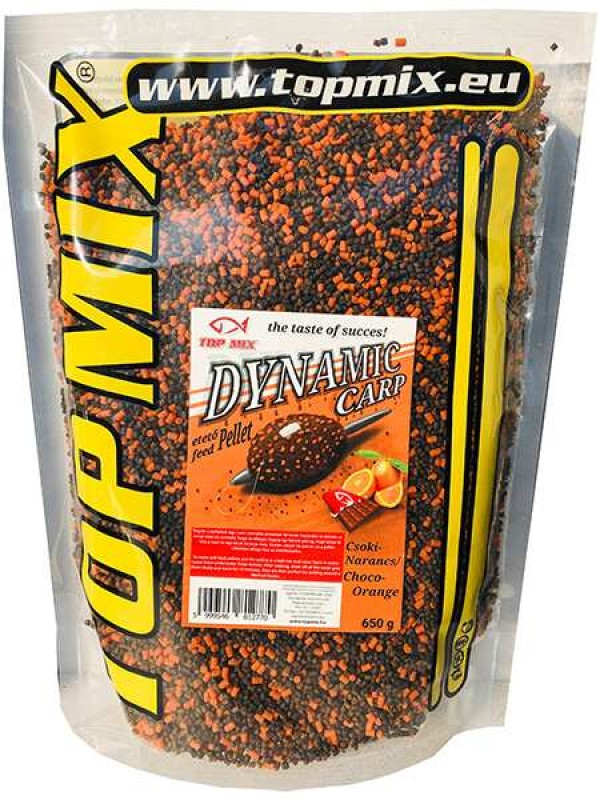 Top Mix Dynamic Carp etető pellet Csoki Narancs 800 g