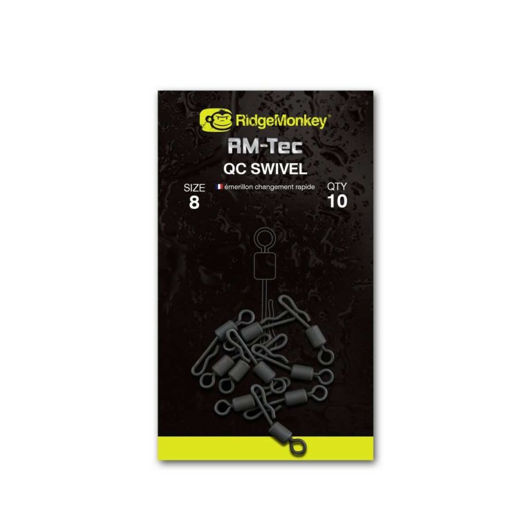 RidgeMonkey RM-Tec Quick Change Swivel gyorskapcsos forgó 8-as méret