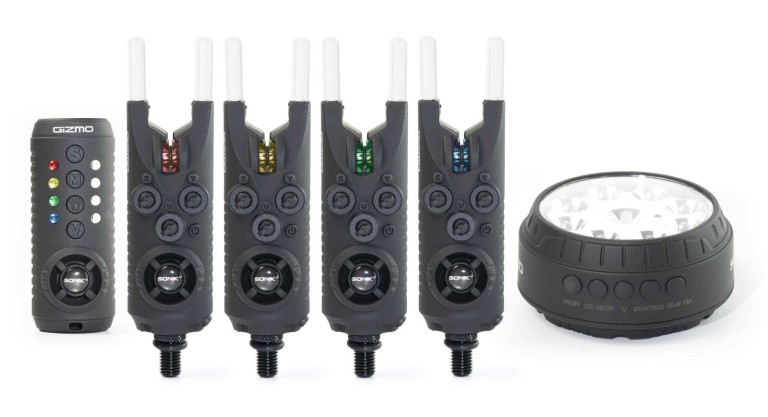Sonik Gizmo 4+1 - Elektromos kapásjelző szett 4+1 + sátorlámpa