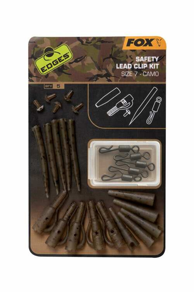 Fox Edges Camo Lead Clip Kit - Biztonsági ólomkapcsos szerelék