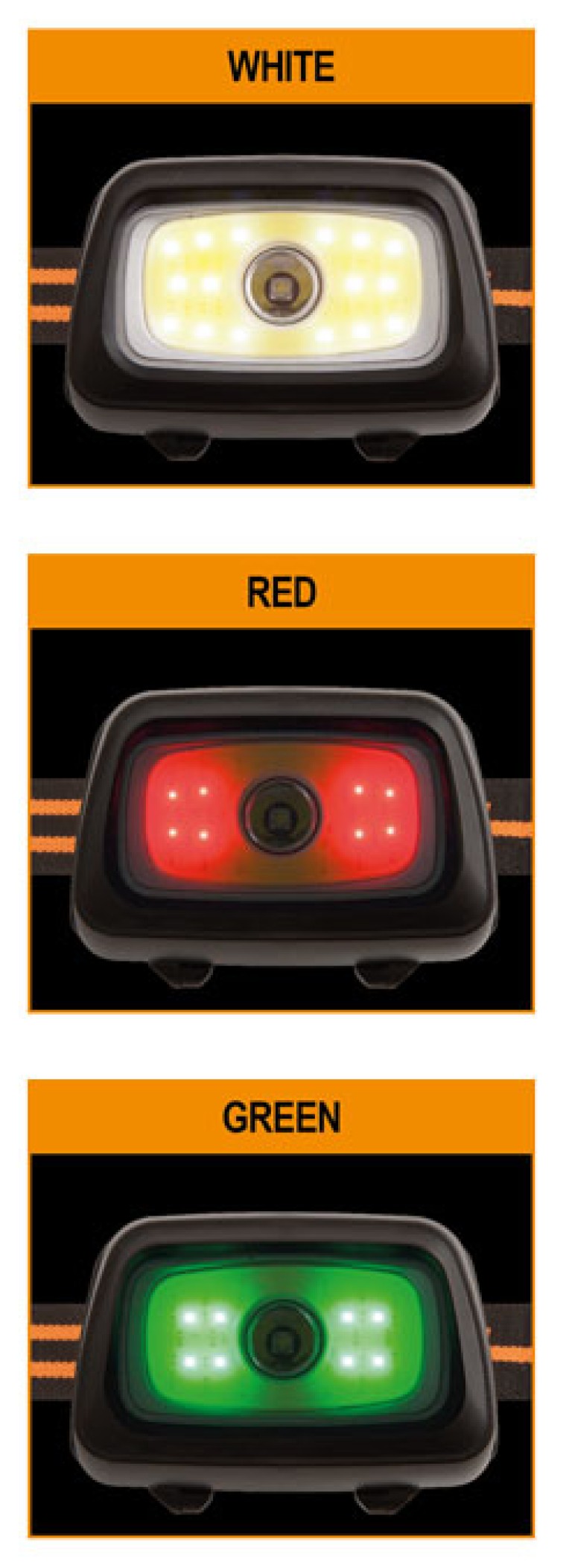 Fox Halo multi colour headtorch fejlámpa