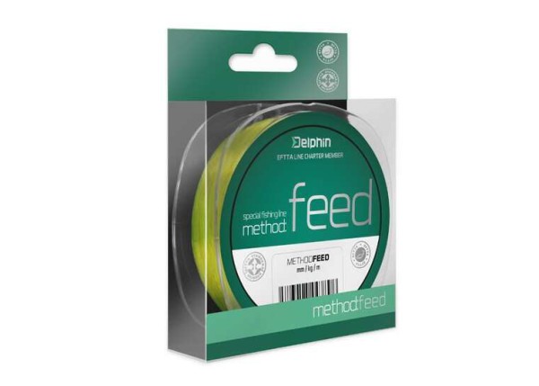 Delphin Method FEED sárga 300 m - 0,20 mm 8,1 lbs - Monofil zsinór