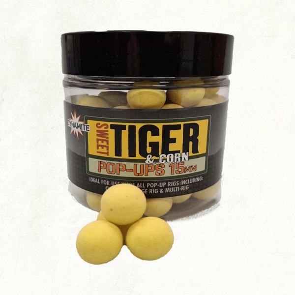 Dynamite Baits Sweet Tiger Corn Pop-ups 15 mm 100 g