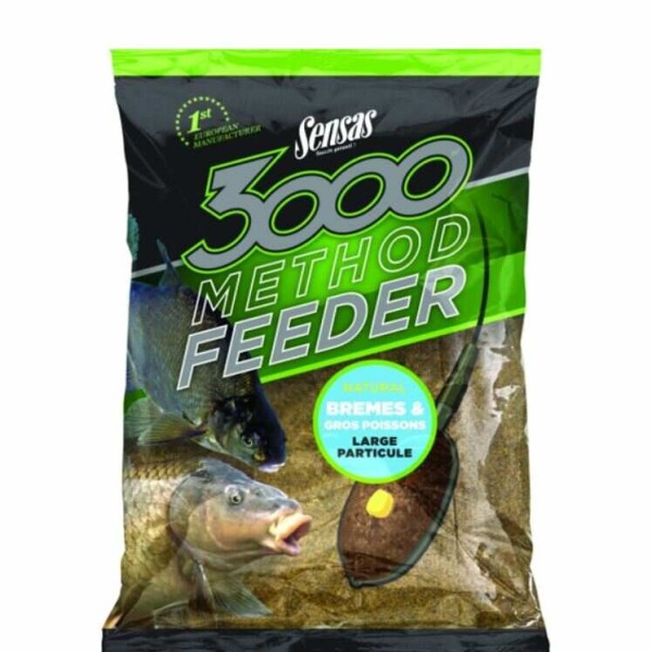 Sensas Etetőanyag 3000 Method Feeder Bremes (dévér) et Gros Poissons 1 kg