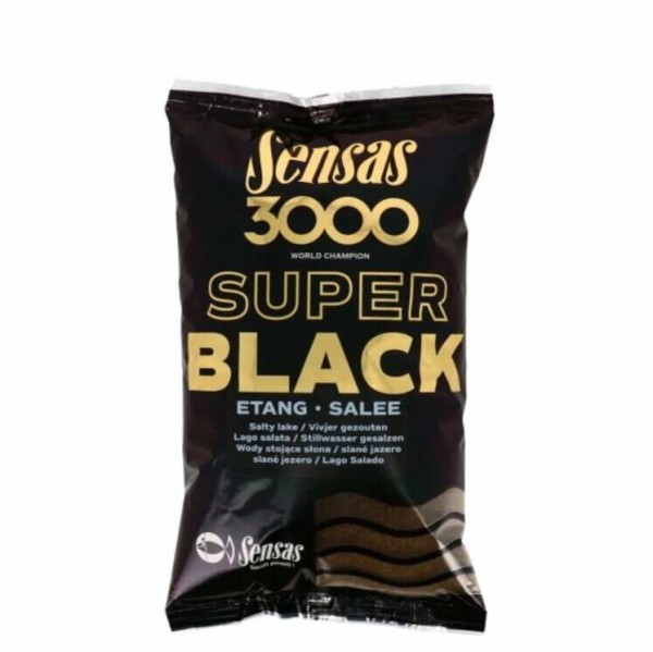 Sensas Etetőanyag 3000 Dark Salty Etang (tavak-fekete-sós) 1 kg