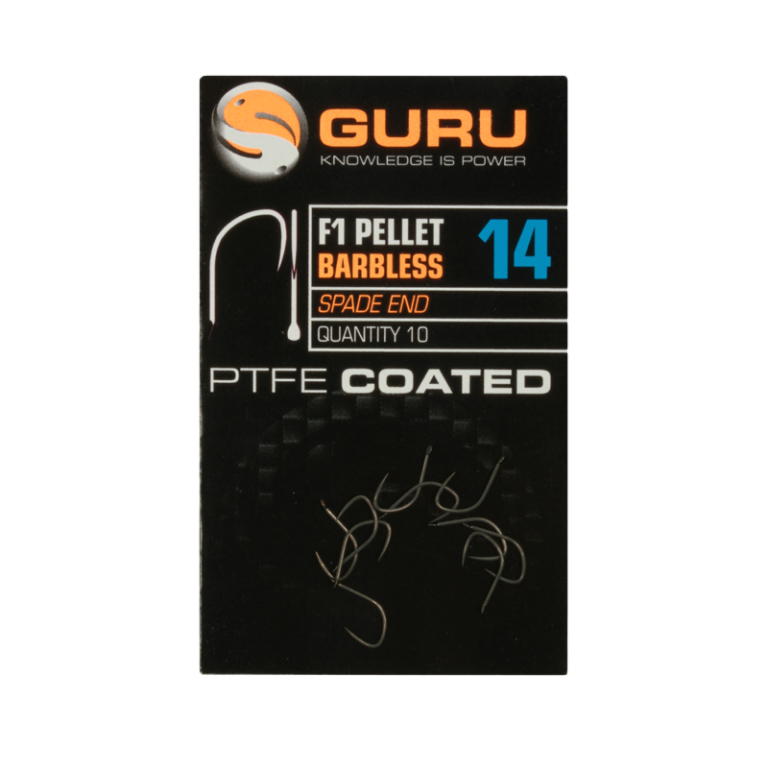 Guru F1 Pellet Hooks - Szakáll nélküli lapkás horog