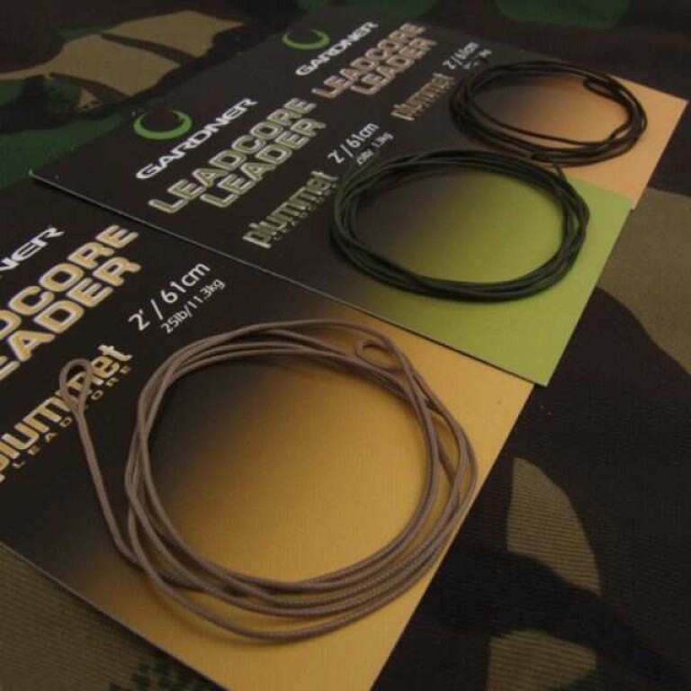 Gardner Leadcore leaders 25 lb  91 cm - Előkötött ólombetétes leadcore