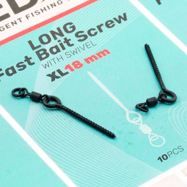 SEDO Long Fast Bait Screw with Swivel hoszú csalicsavar forgóval