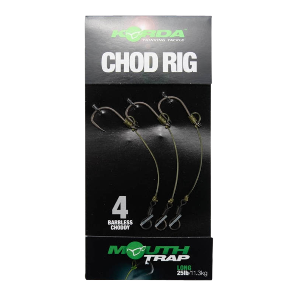 Korda Chod Rig Long Barbless - Előkötött Chod szerelék