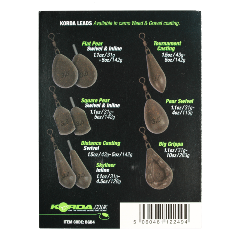 Korda Square Pear Swivel - Ólom